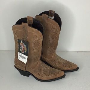 Women’s Rocking Country Genuine Leather Cowgirl Boots Size 8.5 Medium